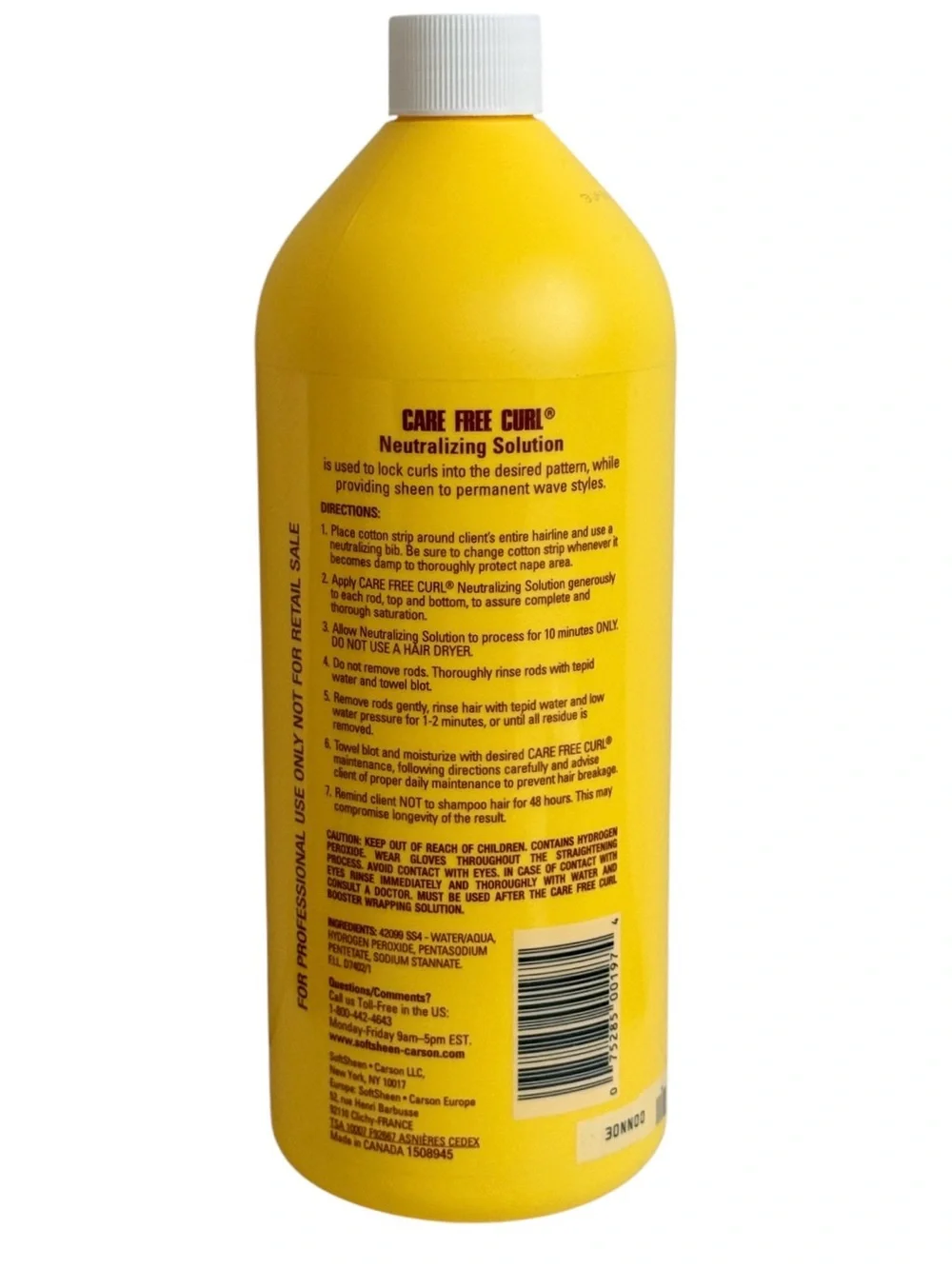Softsheen Carson Care Free Curl Neutralizing Solution for Hair 31 fl oz Jumbo